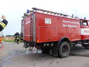 Reifenlager brannte