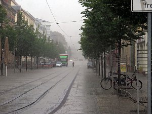 Starkregen am Morgen