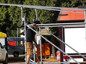 Vorbereitungen zum 20. Altstadtfest in Nordhausen