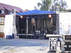 Vorbereitungen zum 20. Altstadtfest in Nordhausen