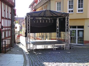 Vorbereitungen zum 20. Altstadtfest in Nordhausen