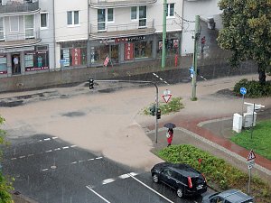 Regenguss auf Nordhausen
