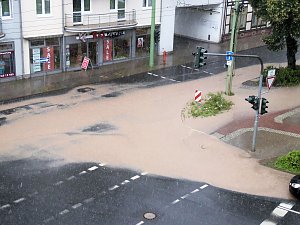 Regenguss auf Nordhausen