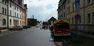 Einsatz in der Bruno-Kunze-Stra&szlig;e