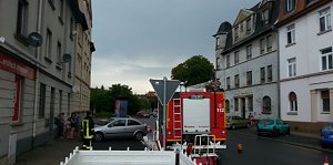 Einsatz in der Bruno-Kunze-Stra&szlig;e