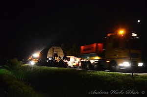 Schwertransport durch Greu&szlig;en
