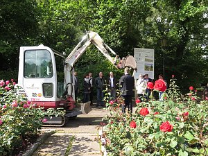 Ortstermin im Rosengarten