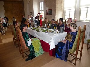 Vorbereitungen auf Schloss Heringen