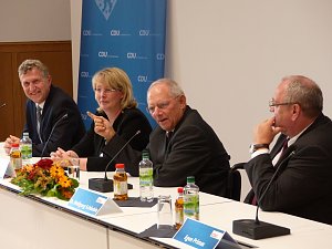 Wolfgang Sch&auml;uble in Nordhausen
