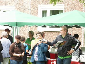 Mit Nachbarn gefeiert
