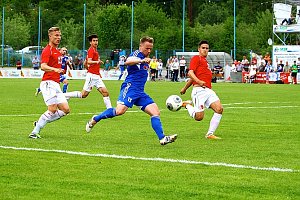 Hauswald beim Torschuss