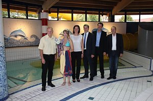 Riesenrutsche in Betrieb