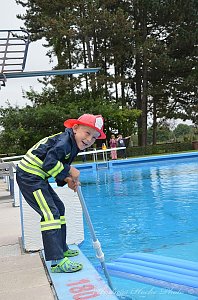 Abbaden im Greu&szlig;ner Freibad