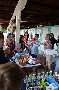 Abbaden im Greu&szlig;ner Freibad