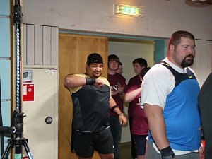 Die M&auml;nner beim Indoor