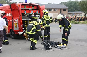 Katastrophenschutz &uuml;bte den Ernstfall