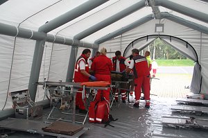 Katastrophenschutz &uuml;bte den Ernstfall