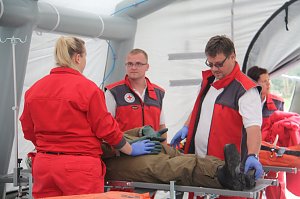 Katastrophenschutz &uuml;bte den Ernstfall