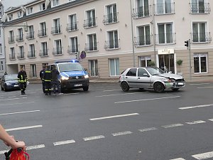 Unfall auf der Kreuzung