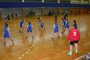 Zweifelderball in der Ballspielhalle