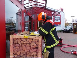 Brand im toom-Baumarkt in der Halleschen Stra&szlig;e