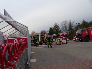 Brand im toom-Baumarkt in der Halleschen Stra&szlig;e