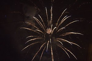 Feuerwerk am Martinstag