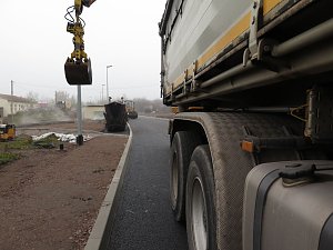 Letzte Arbeiten zur Erschlie&szlig;ung des Gewerbegebietes Uthleber Weg