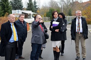 Landr&auml;tin in Ebeleben unterwegs