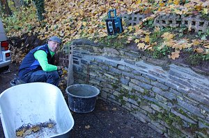 Parkmauer wird saniert