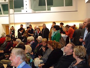 Vernissage zur Ausstellung von J&uuml;rgen Rennebach in der Kreissparkasse Nordhausen war gut besucht