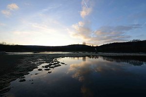 Weihnachtsromantik am Teich