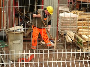 Szenen einer Baustelle