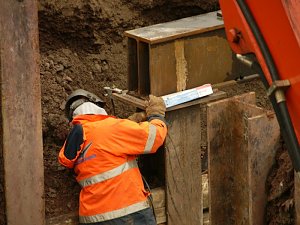 Szenen einer Baustelle