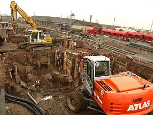Szenen einer Baustelle