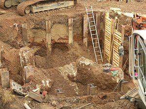 Szenen einer Baustelle