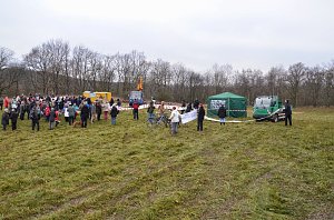 Protest gegen Probebohrungen