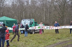 Protest gegen Probebohrungen