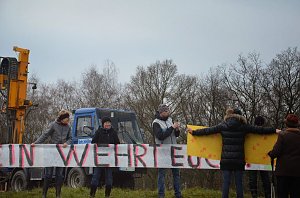 Protest gegen Probebohrungen