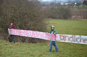 Protest gegen Probebohrungen