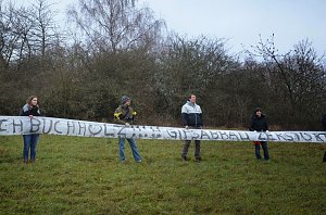 Protest gegen Probebohrungen