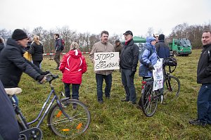 Protest gegen Probebohrungen