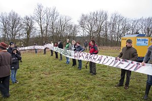 Protest gegen Probebohrungen