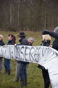 Protest gegen Probebohrungen
