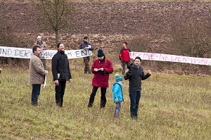 Protest gegen Probebohrungen