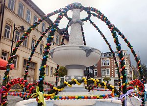 Osterbrunnen in Bleicherode 