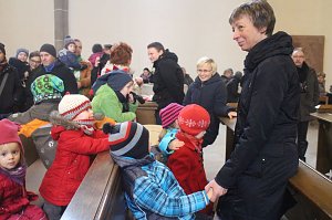 Im Nordh&auml;user Dom zeigte der &ouml;kumenische Kindergarten heute sein Krippenspiel