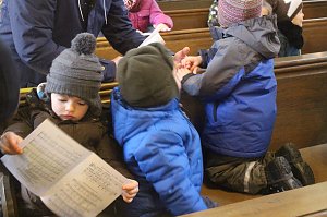 Im Nordh&auml;user Dom zeigte der &ouml;kumenische Kindergarten heute sein Krippenspiel