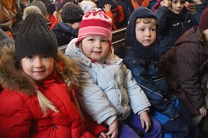 Im Nordh&auml;user Dom zeigte der &ouml;kumenische Kindergarten heute sein Krippenspiel