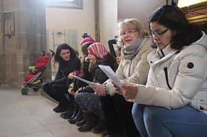 Im Nordh&auml;user Dom zeigte der &ouml;kumenische Kindergarten heute sein Krippenspiel
